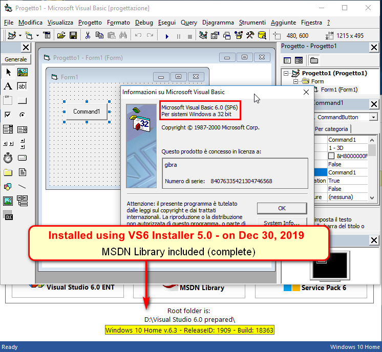 Microsoft Visual Basic 6.0 Portable No Install Needed Free Download VS6Installer5